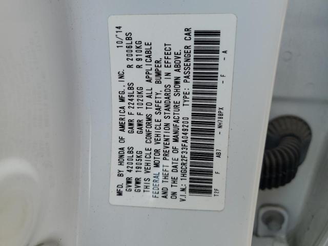 1HGCR2F33FA049200 Honda ACCORD LX