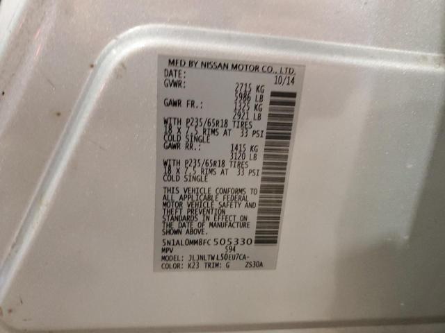5N1AL0MM8FC505330 Infiniti QX60
