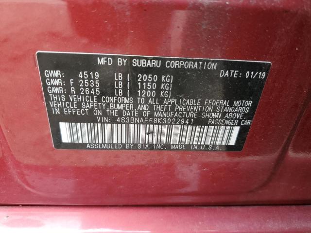 4S3BNAF68K3022941 Subaru Legacy 2.5i Premium