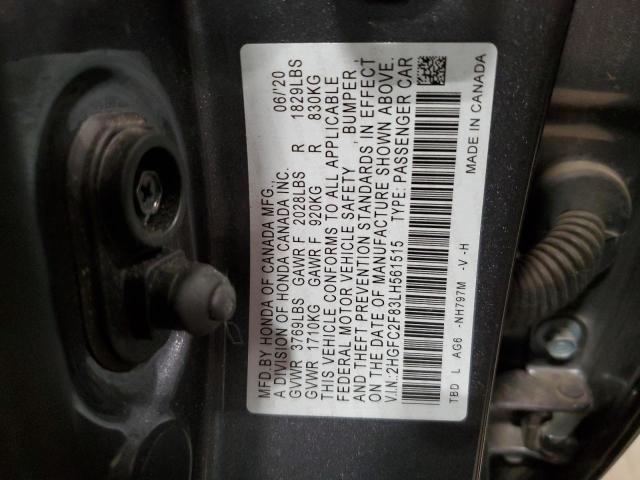 2HGFC2F83LH561515 Honda Civic Sport