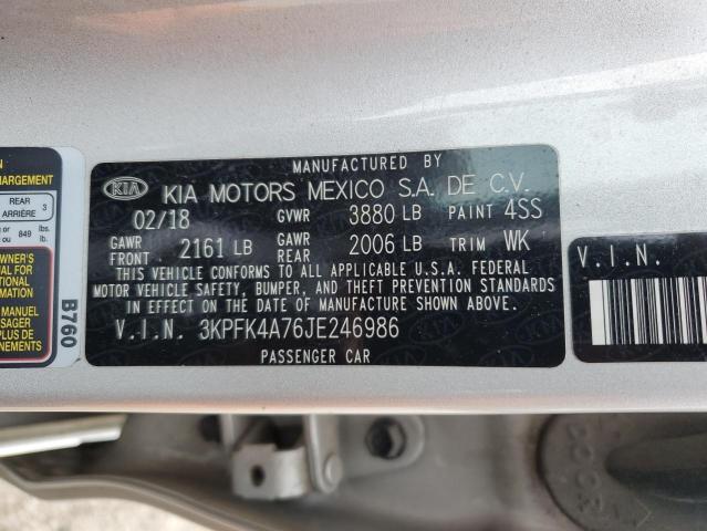 3KPFK4A76JE246986 KIA FORTE LX