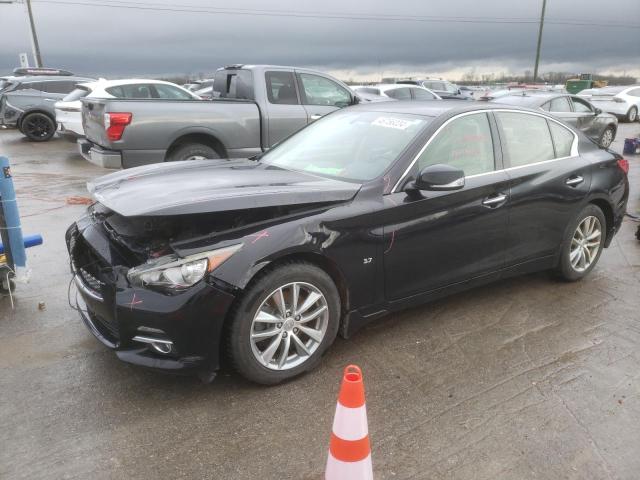 46756034 :رقم المزاد ، JN1BV7ARXEM687572 vin ، 2014 Infiniti Q50 Base مزاد بيع