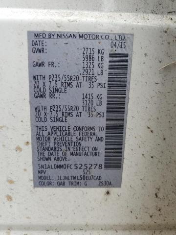 5N1AL0MM0FC525278 Infiniti QX60