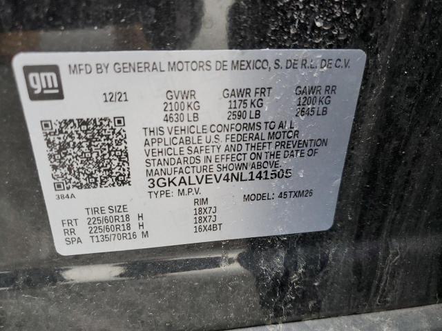 3GKALVEV4NL141505 GMC Terrain Slt