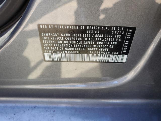 3VW4T7AJ2EM355326 Volkswagen JETTA GLI