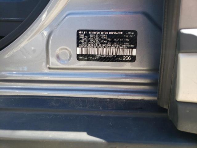 JA4AD3A33HZ038519 Mitsubishi Outlander Se