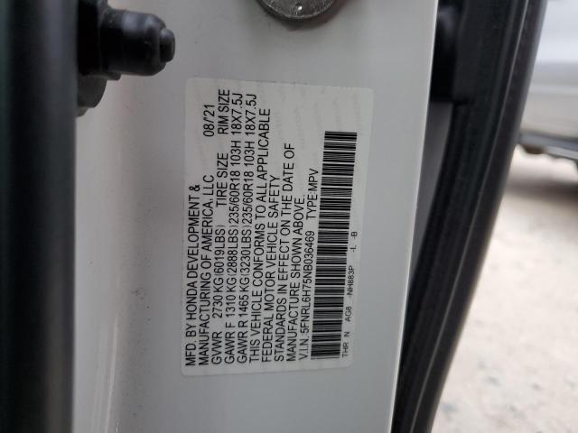 5FNRL6H75NB036469 Honda ODYSSEY EXL