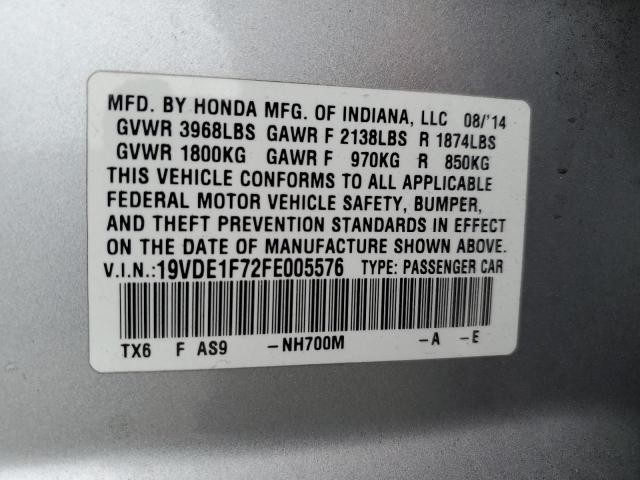 19VDE1F72FE005576 Acura Ilx 20 Tech