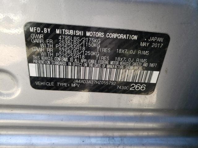 JA4AD3A37HZ055792 Mitsubishi Outlander Se
