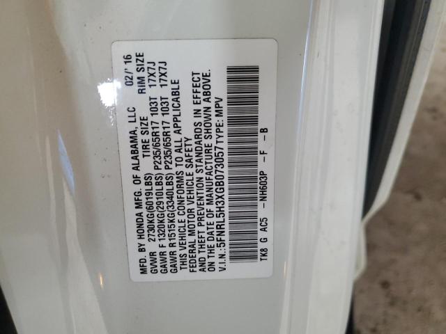5FNRL5H3XGB073057 Honda ODYSSEY SE