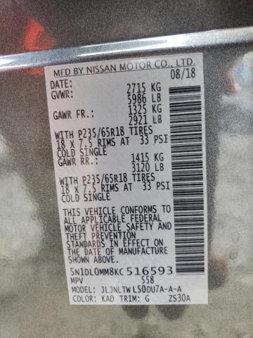 5N1DL0MM8KC516593 Infiniti QX60 LUXE