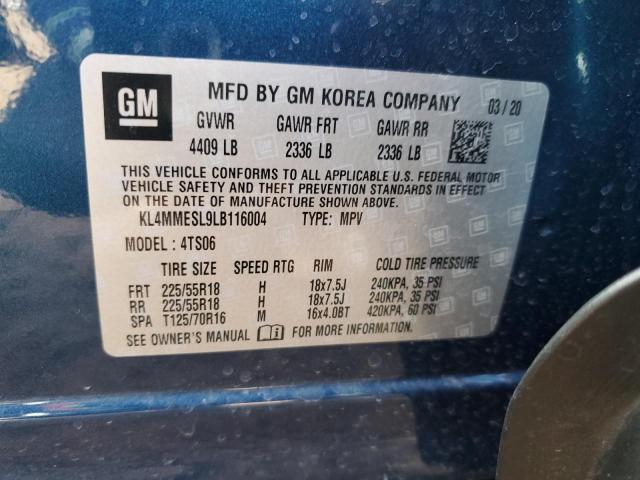 KL4MMESL9LB116004 Buick Encore Gx Select
