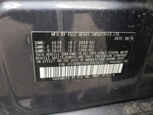 4S3BNBC60G3063825 Subaru Legacy 2.5i Premium