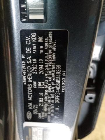 3KPF24AD8ME349269 KIA FORTE FE