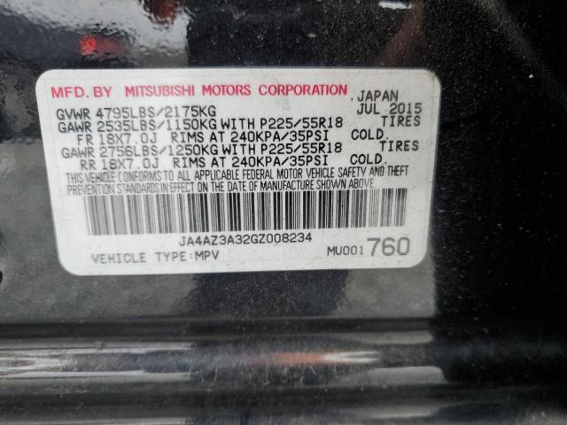 JA4AZ3A32GZ008234 Mitsubishi Outlander Se