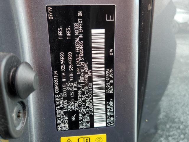 JTJDZKCA7K2021438 Lexus Rx 350 L