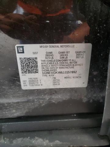 1GNEVGKW6JJ157892 Chevrolet Traverse Lt