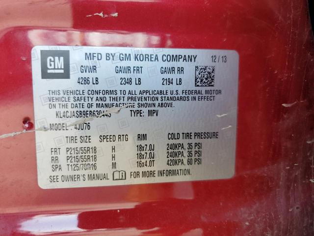 KL4CJASB9EB630443 Buick Encore
