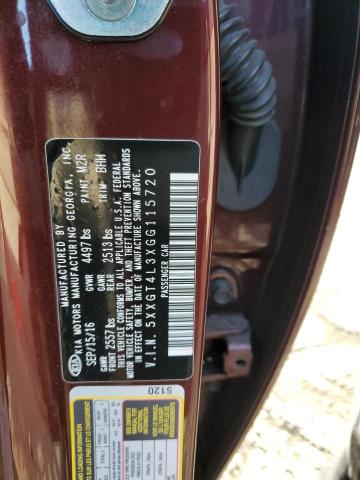 5XXGT4L3XGG115720 KIA Optima Lx