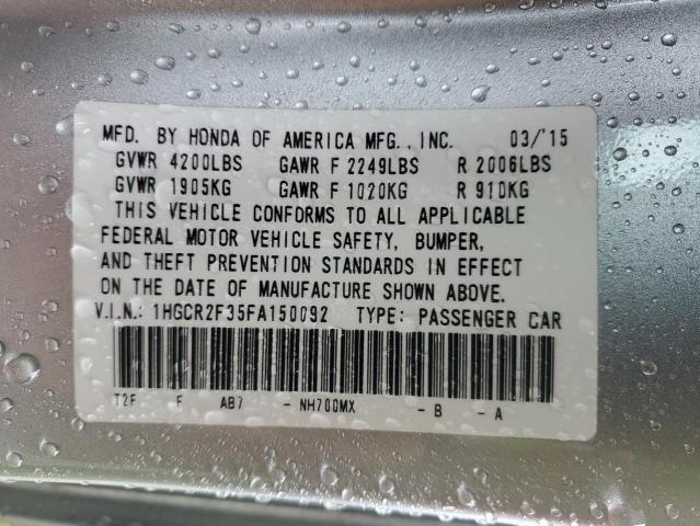 1HGCR2F35FA150092 Honda ACCORD LX