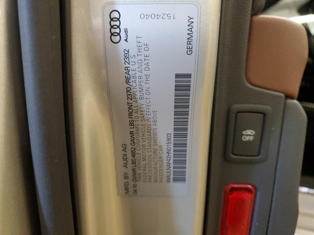 WAULNAF42HN015903 Audi A4 Premium Plus