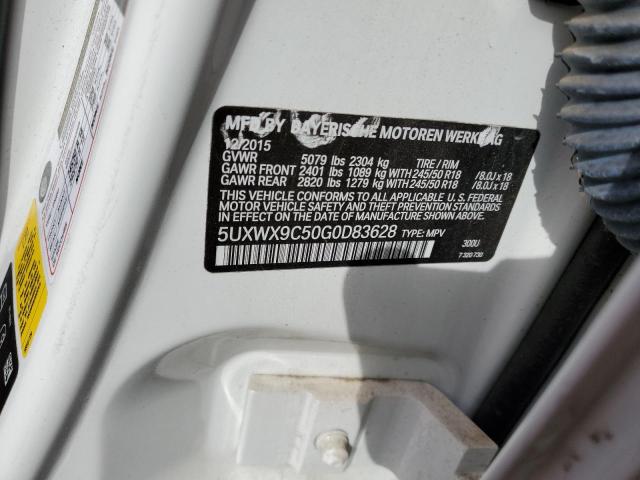 5UXWX9C50G0D83628 BMW X3 Xdrive28i