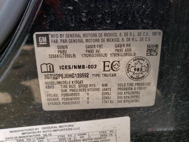 3GTU2PEJ6HG139692 GMC Sierra K1500 Denali