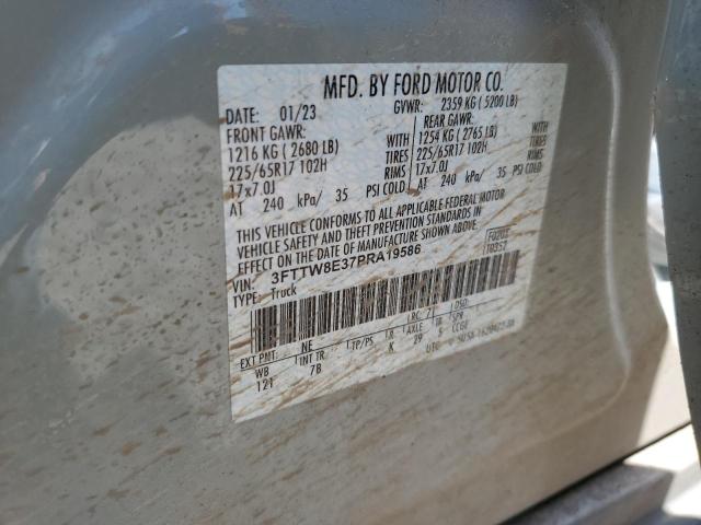 3FTTW8E37PRA19586 Ford Maverick Xl
