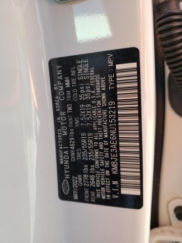 KM8JE3AE6NU153219 Hyundai Tucson Limited
