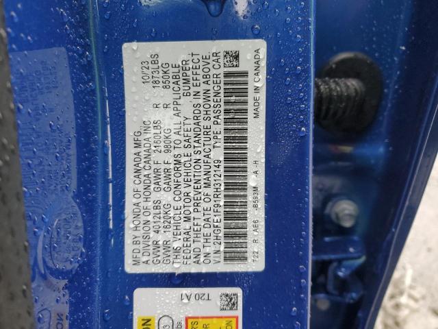 2HGFE1F91RH312149 Honda CIVIC TOUR