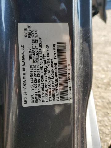 5FNRL5H37HB000469 Honda ODYSSEY SE