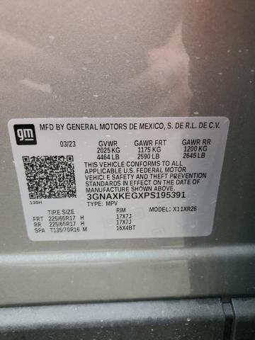 3GNAXKEGXPS195391 Chevrolet EQUINOX LT