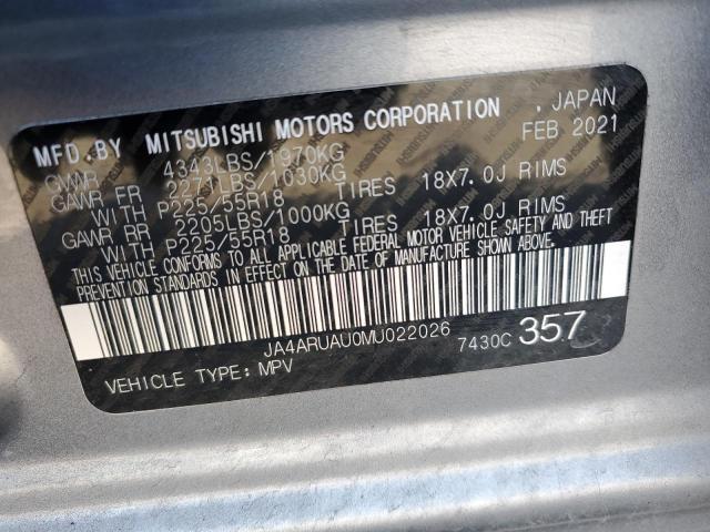 JA4ARUAU0MU022026 Mitsubishi Outlander Sport Es