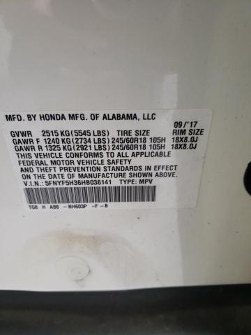 5FNYF5H36HB036141 Honda Pilot Ex