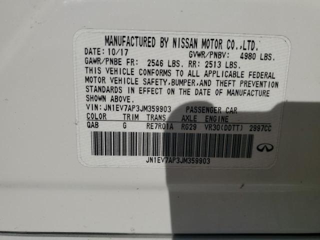 JN1EV7AP3JM359903 Infiniti Q50 LUXE