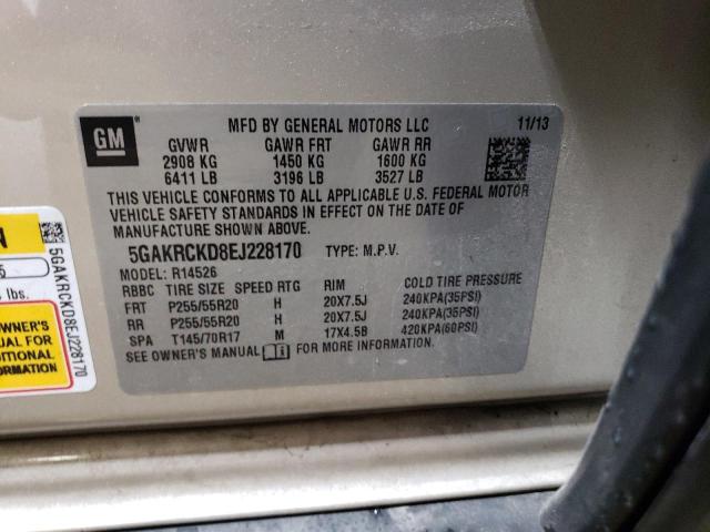 5GAKRCKD8EJ228170 Buick Enclave
