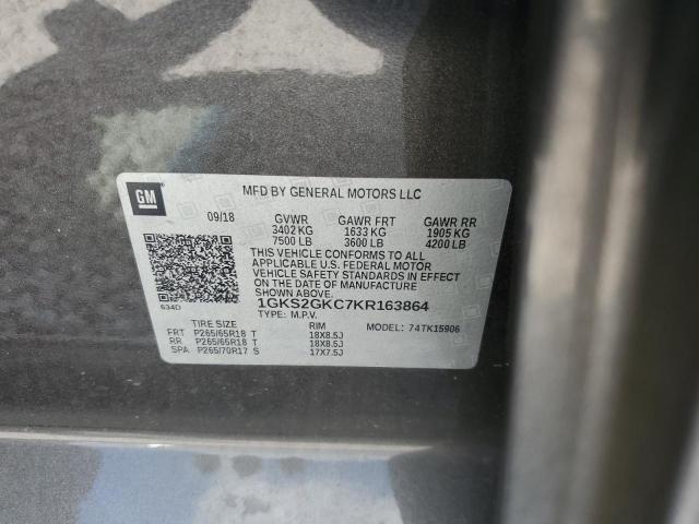 1GKS2GKC7KR163864 GMC Yukon Xl K1500 Slt
