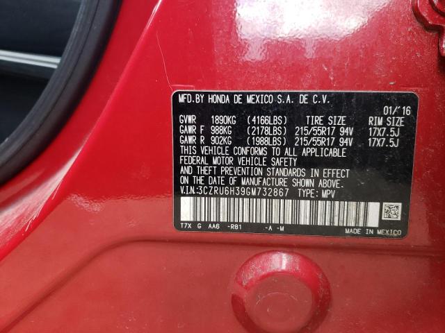 3CZRU6H39GM732867 Honda HR-V LX