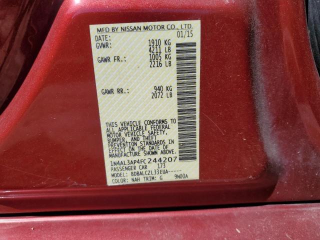 1N4AL3AP4FC244207 Nissan ALTIMA 2.5