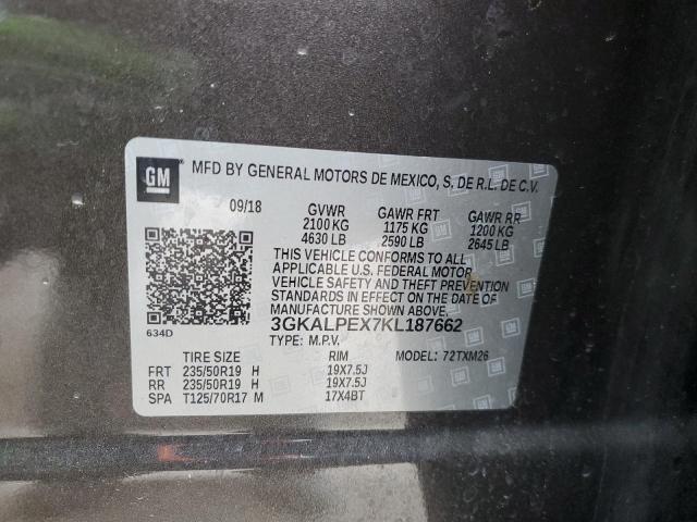3GKALPEX7KL187662 GMC Terrain Slt