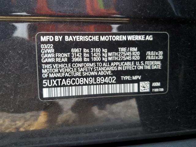 5UXTA6C08N9L89402 BMW X5 Xdrive45e