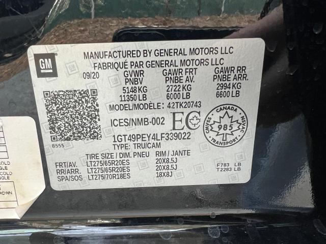 1GT49PEY4LF339022 GMC Sierra K2500 At4