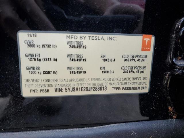 5YJSA1E29JF288013 Tesla MODEL S