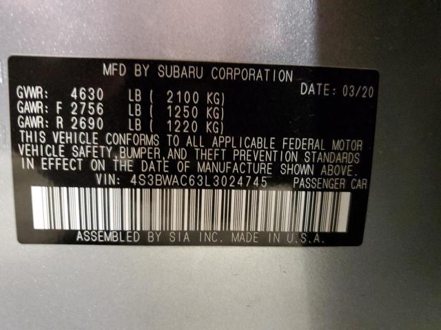 4S3BWAC63L3024745 Subaru Legacy Premium