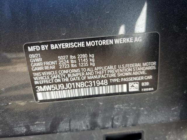 3MW5U9J01N8C31948 BMW M340XI