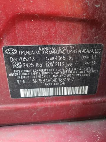 5NPEB4AC4EH861997 Hyundai SONATA GLS