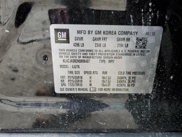 KL4CJASB2KB898407 Buick Encore Preferred