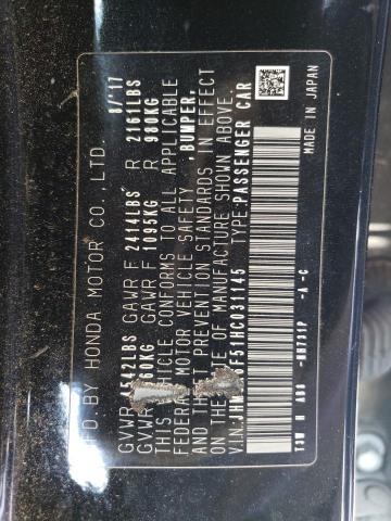 JHMCR6F51HC031145 Honda Accord Hybrid Exl