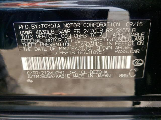 JTHBE1BL8FA018951 Lexus GS 350