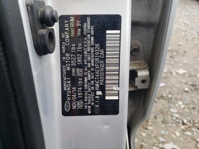 KMHCT4AEXFU819326 Hyundai ACCENT GLS